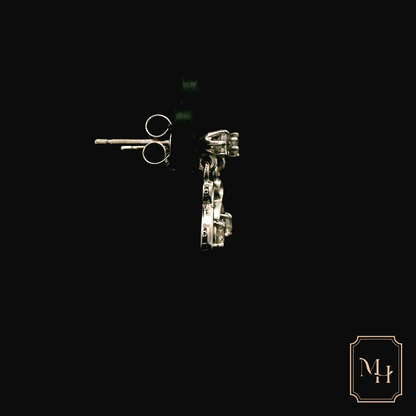 Infinity-Drop Diamond Earrings