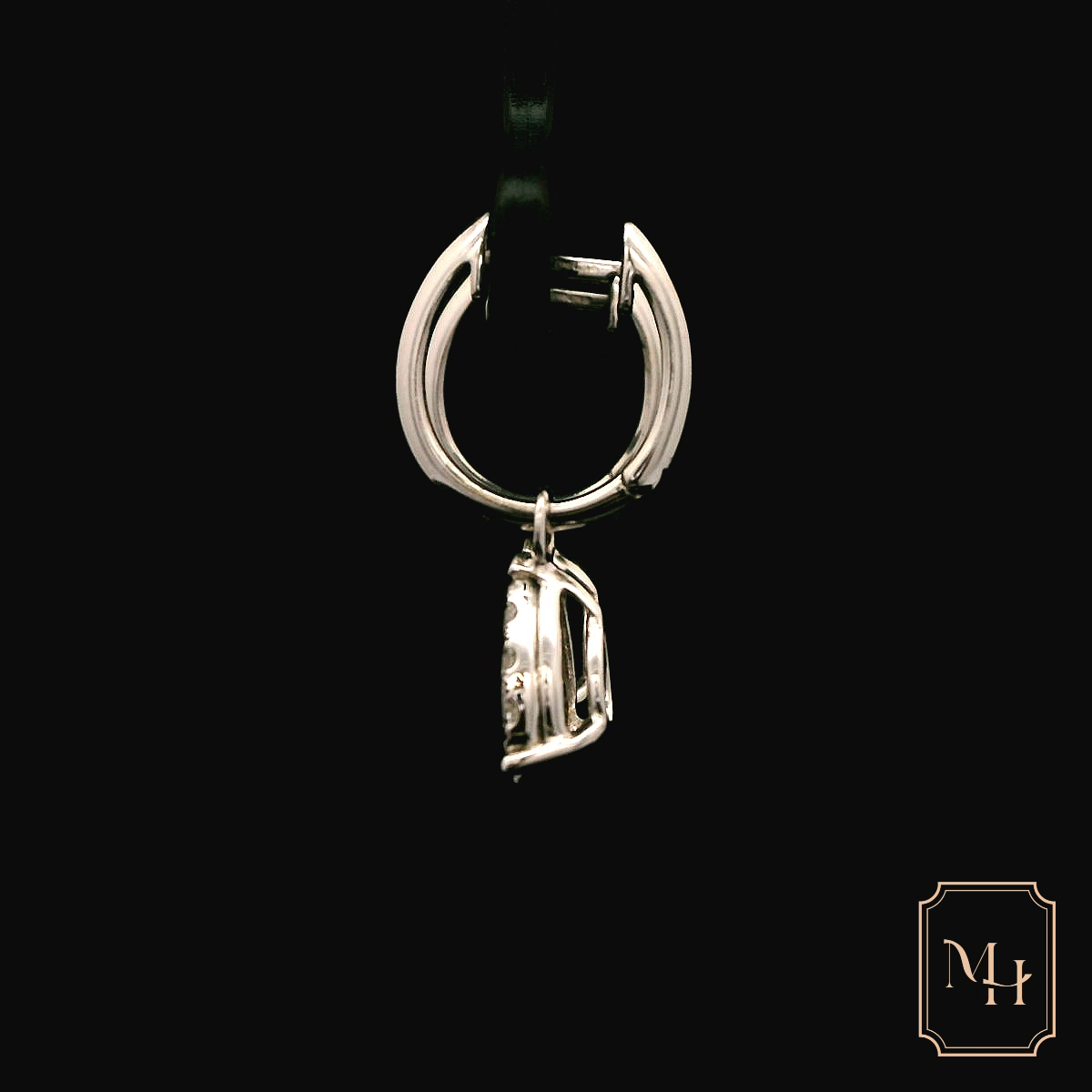 Diamond Pear-Shaped Earrings