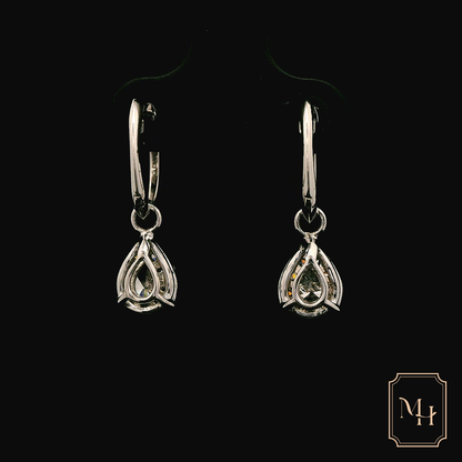 Diamond Pear-Shaped Earrings