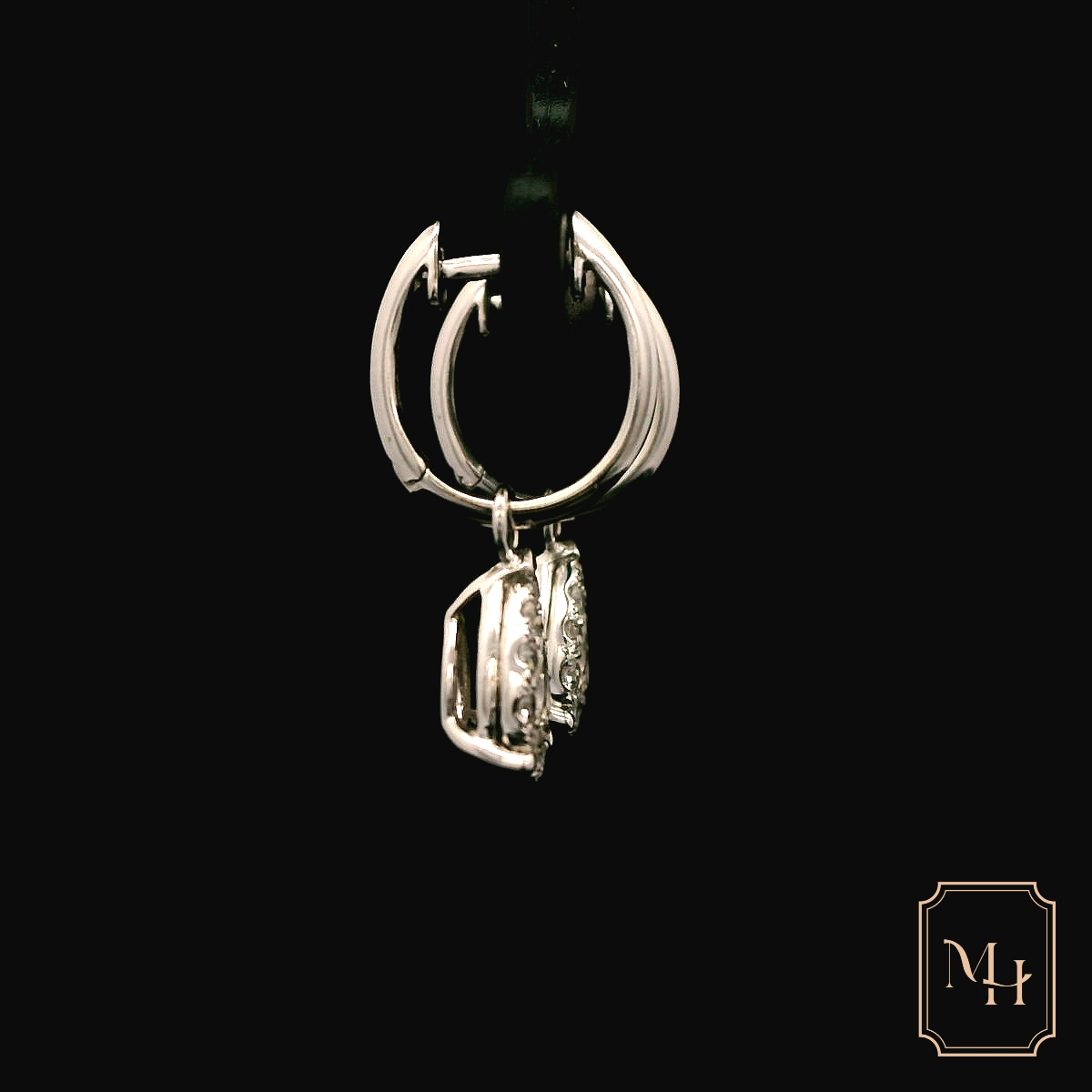 Diamond Pear-Shaped Earrings