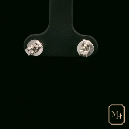 Five-Petal Floral Diamond Earrings