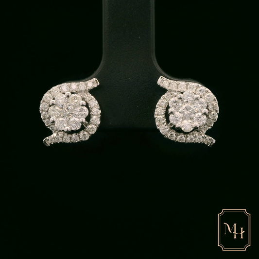 Diamond Cluster Earrings