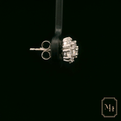 Snowflake-Studded Diamond Earrings