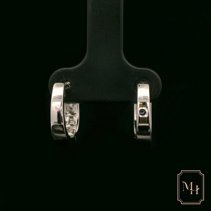 Elegant Diamond Hoop Earrings