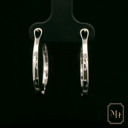 Diamond Hoop Earrings