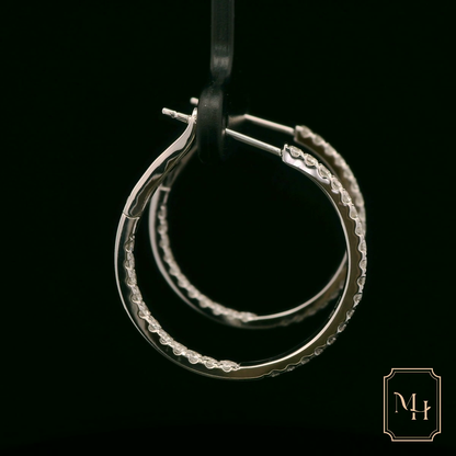 Diamond Hoop Earrings