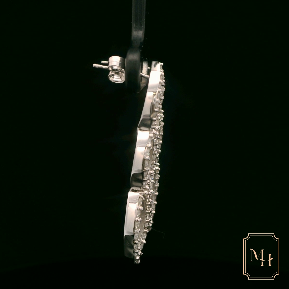 Diamond Marquise-Drop Earrings