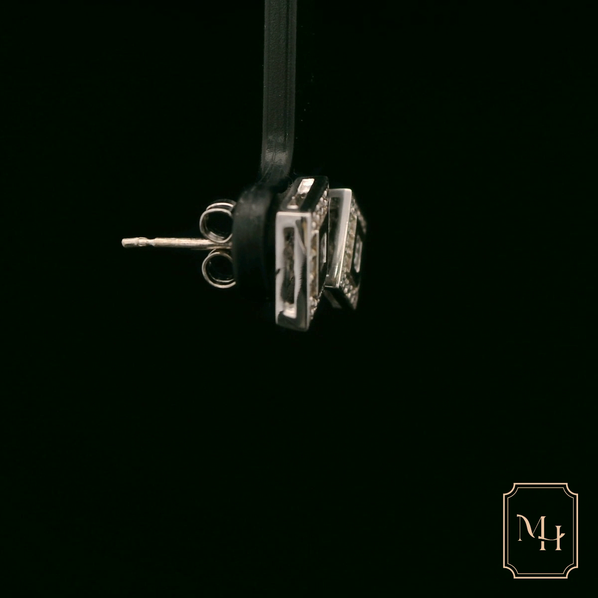 Diamond Princess Cluster Earrings