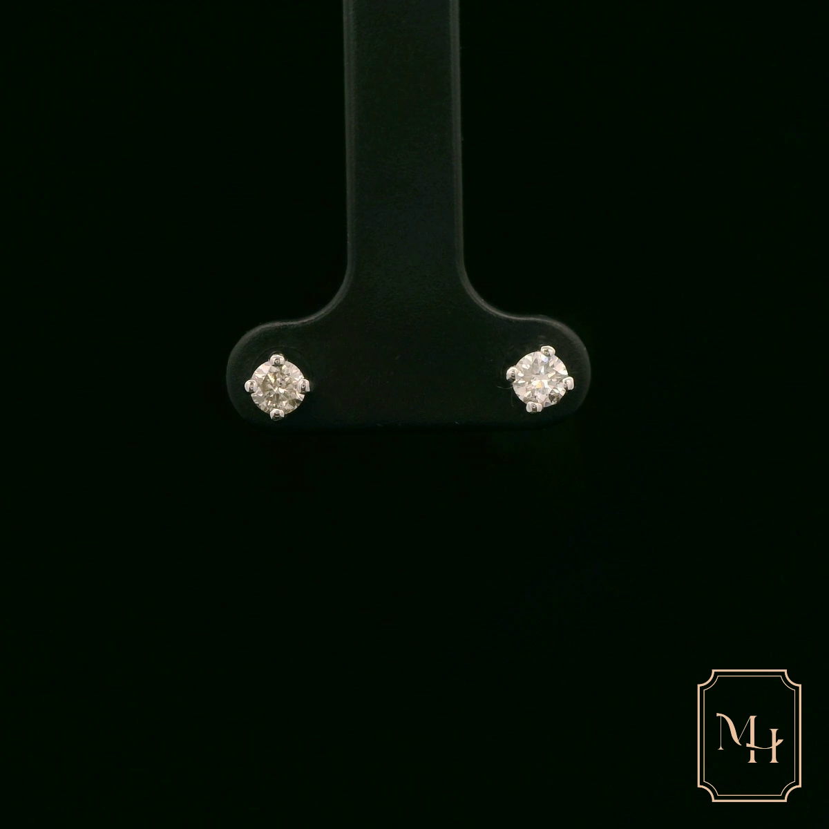 Single-Stone Diamond Earrings