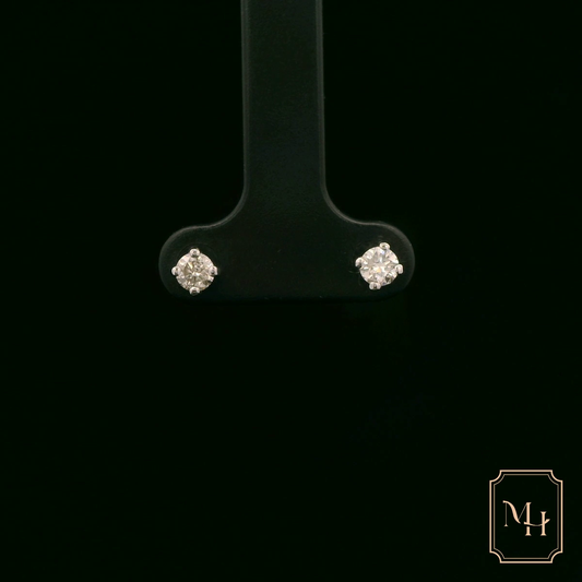Single-Stone Diamond Earrings