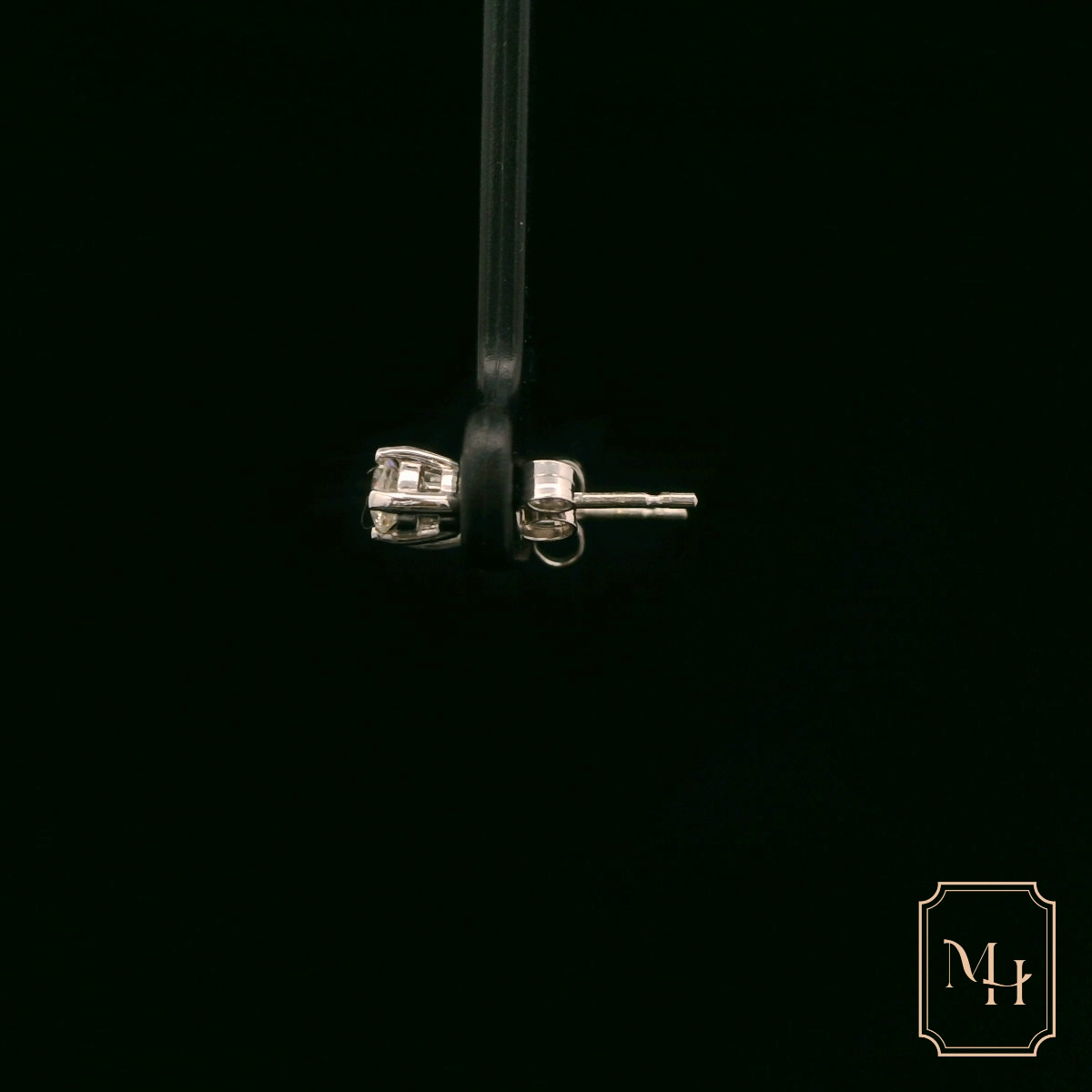 Single-Stone Diamond Earrings