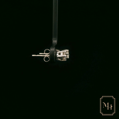 Single-Stone Diamond Earrings
