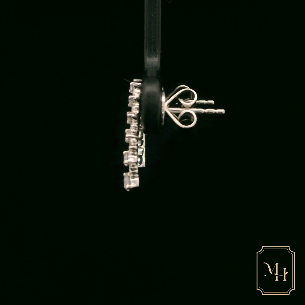 Six-Stone Diamond Drop Earrings