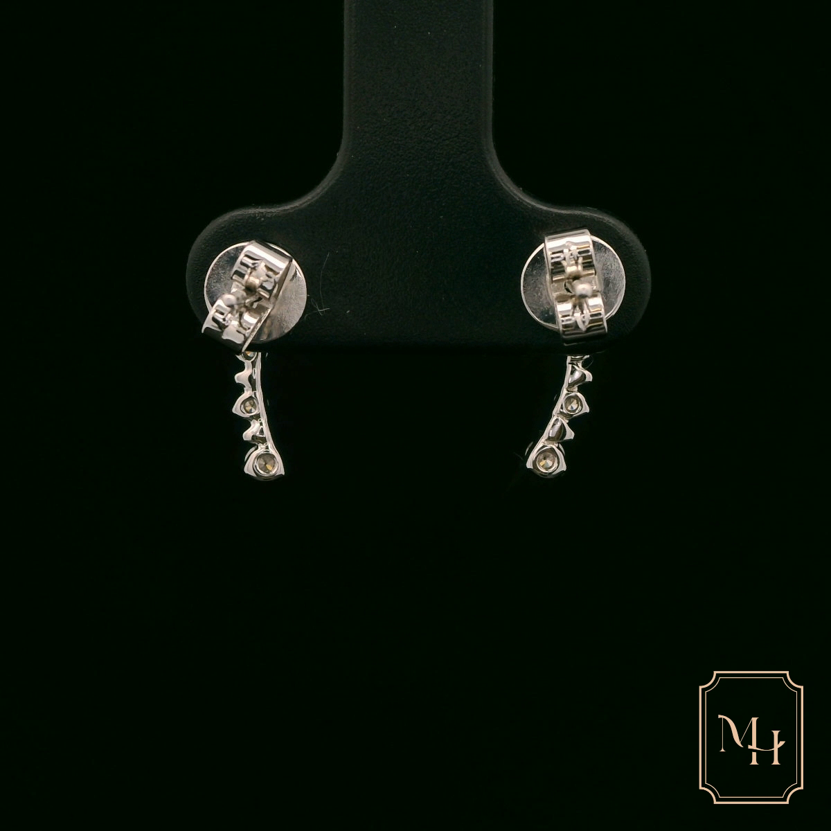 Six-Stone Diamond Drop Earrings