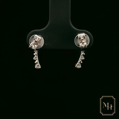 Six-Stone Diamond Drop Earrings