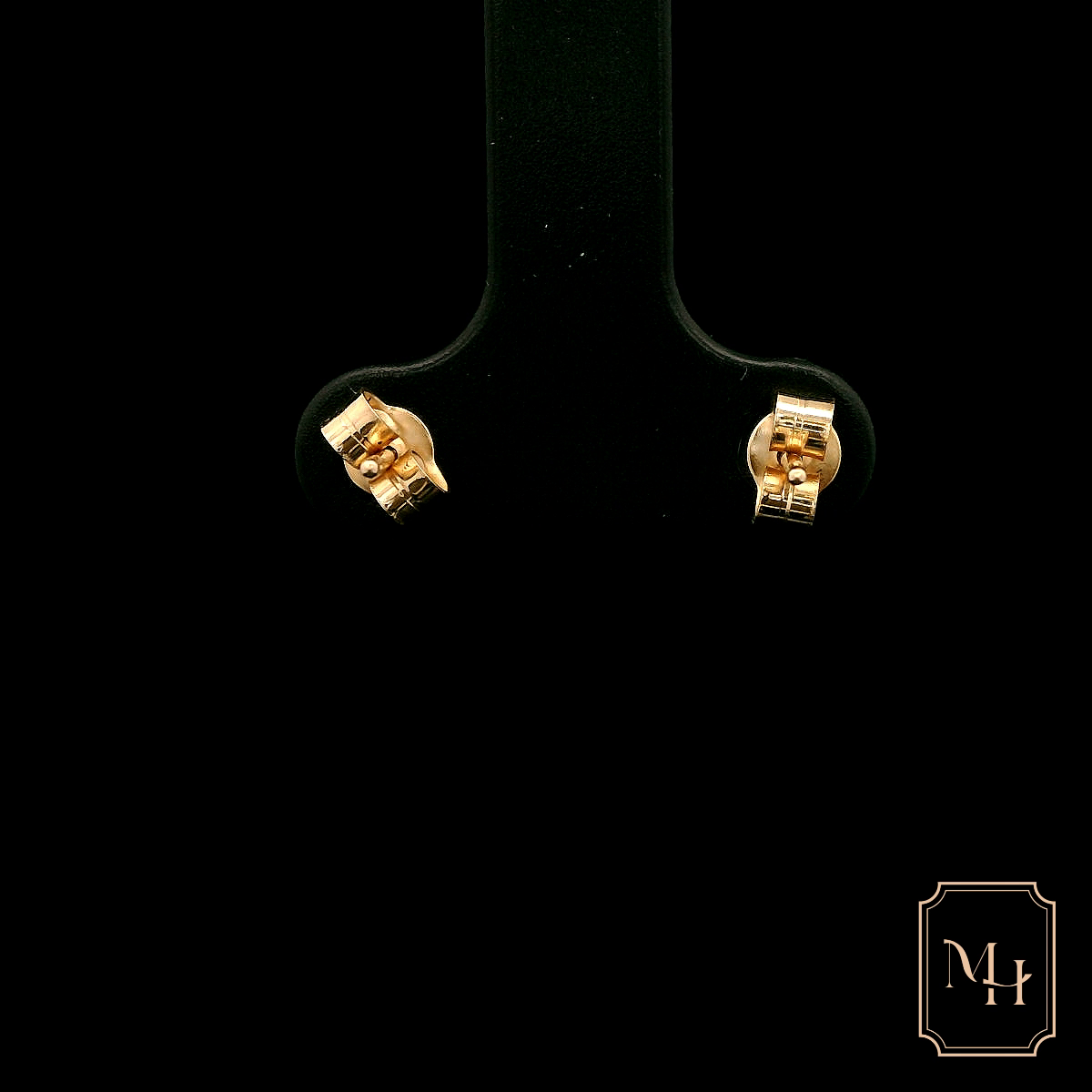 Solitaire-Diamond Stud Earrings