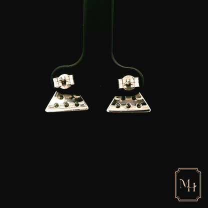 Diamond Pyramid Earrings