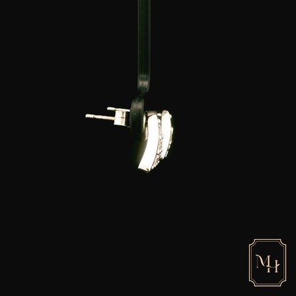 Diamond Pyramid Earrings
