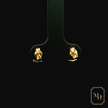 Solitaire Ruby Stud Earrings