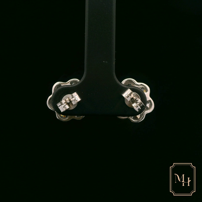 Diamond Floral Earrings