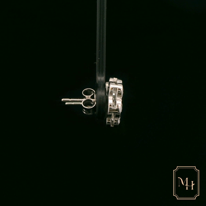 Diamond Floral Earrings