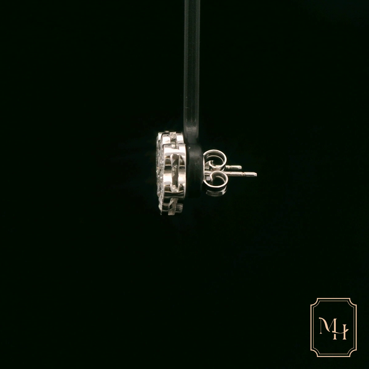 Elegant Floral Diamond Earrings