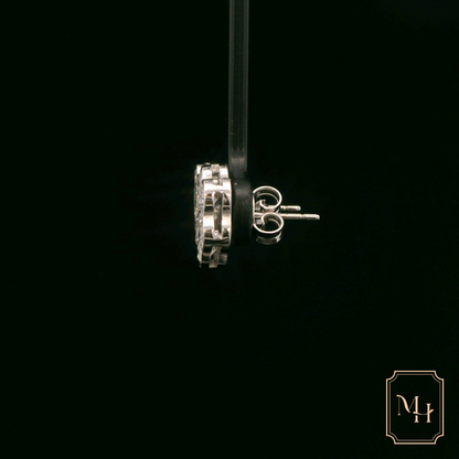 Elegant Floral Diamond Earrings