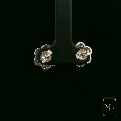 Elegant Floral Diamond Earrings