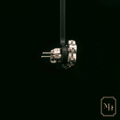 Elegant Floral Diamond Earrings