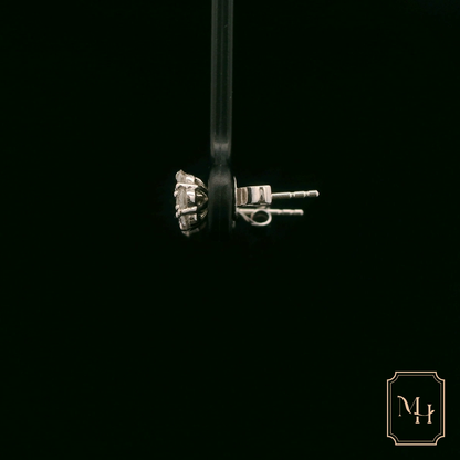 Diamond Floral-Cluster Earrings