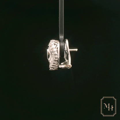 Heart-Shaped Emerald Earrings