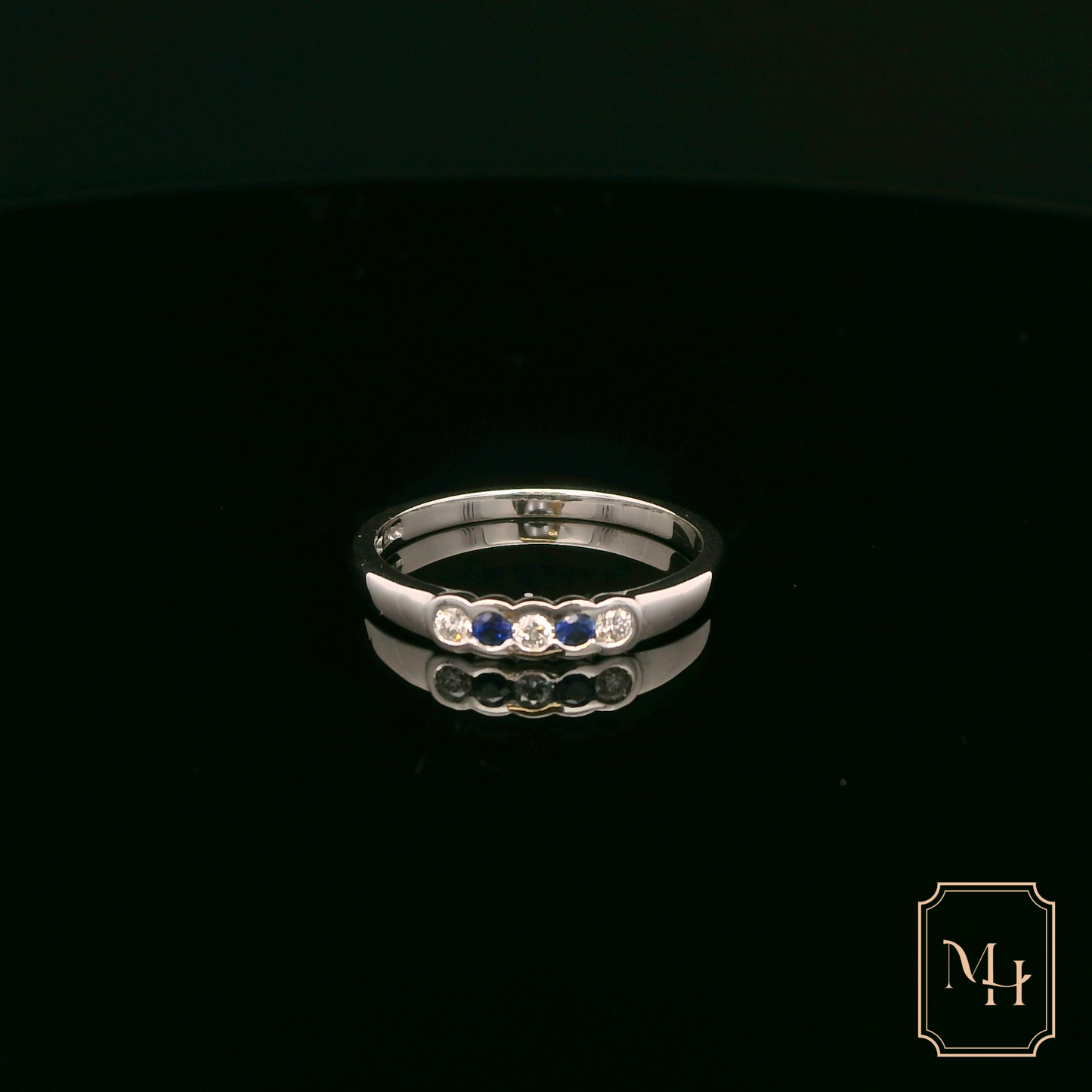 Four-Stone Sapphire & Diamond Ring