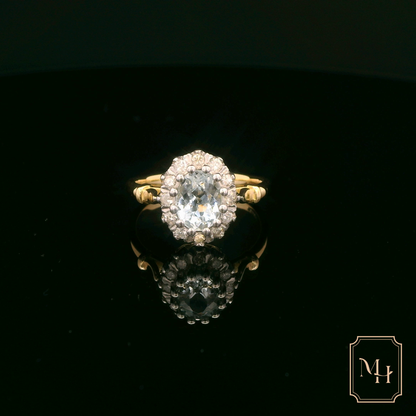 Elegant Oval Diamond Ring