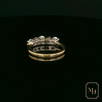 Five-Stone Diamond & Ruby Ring