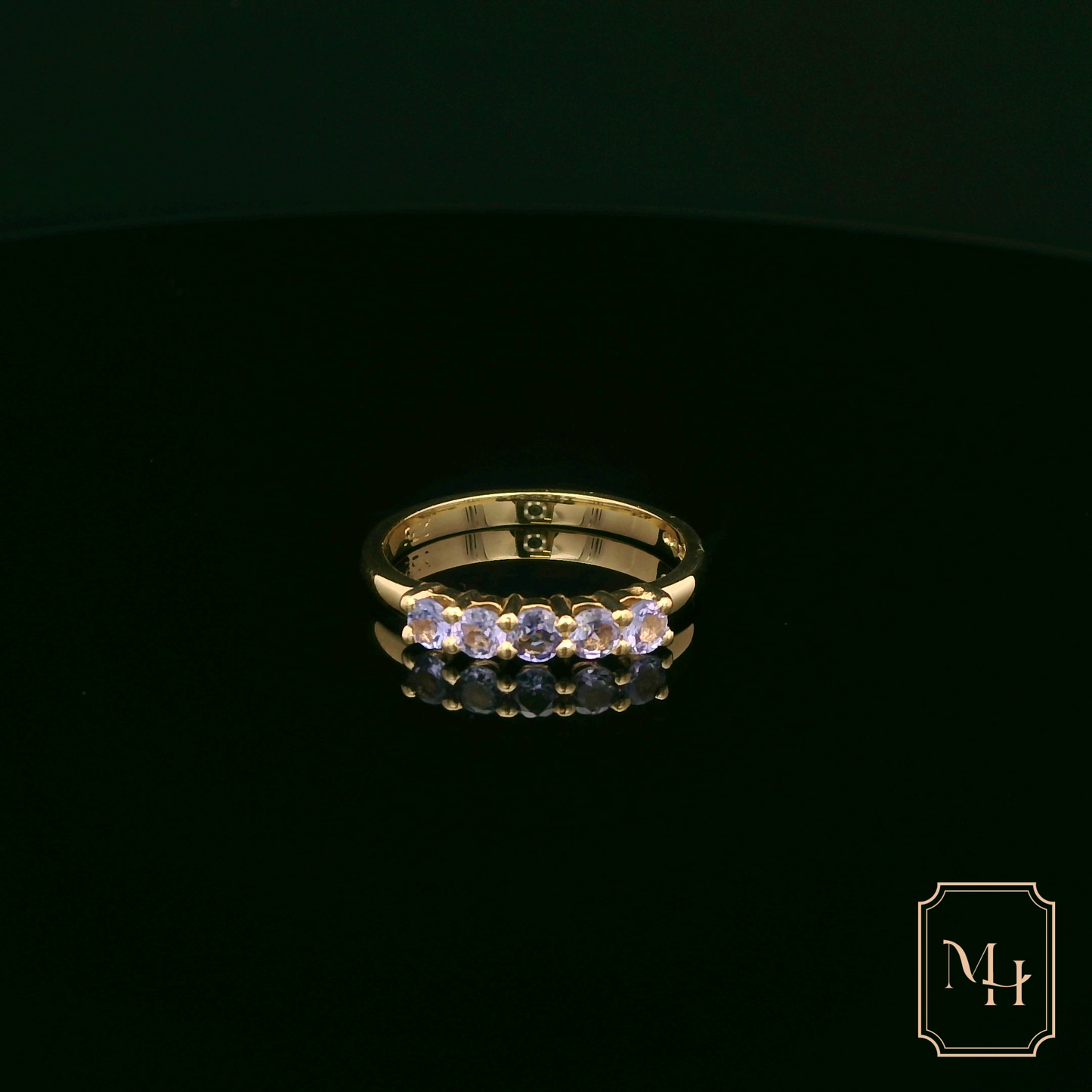 Five-Stone Tanzanite & Gold Ring