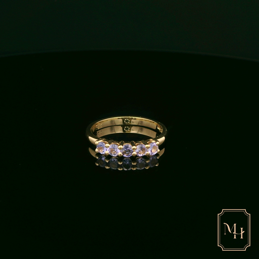 Five-Stone Tanzanite & Gold Ring