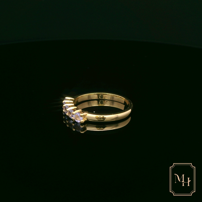 Five-Stone Tanzanite & Gold Ring