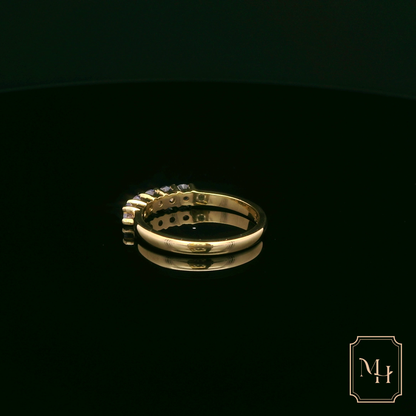 Five-Stone Tanzanite & Gold Ring