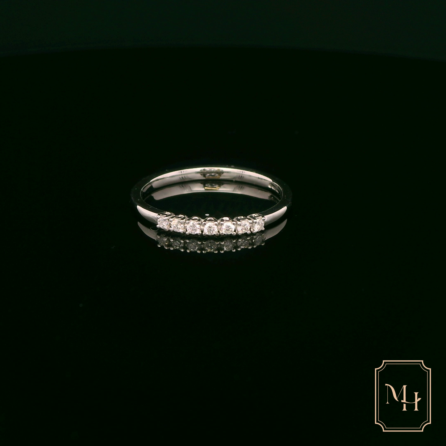Seven-Stone Diamond & Gold Ring