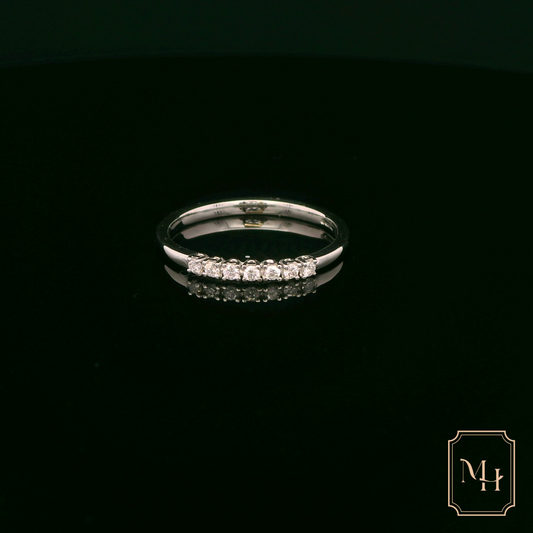 Seven-Stone Diamond & Gold Ring