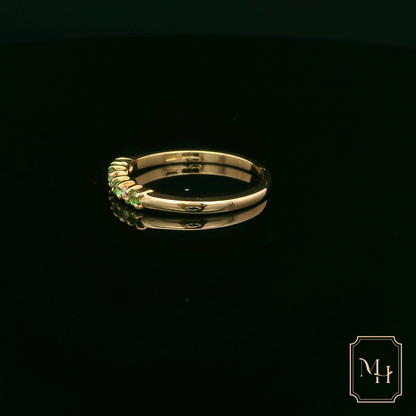 Tourmaline & Diamond Gold Ring