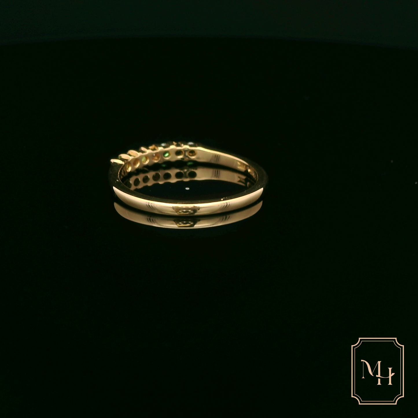 Tourmaline & Diamond Gold Ring