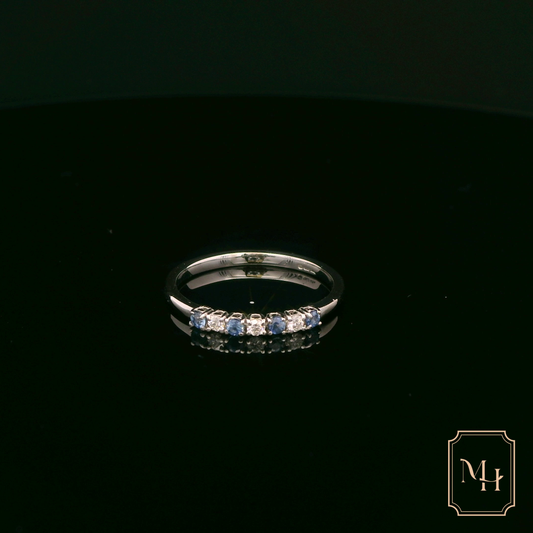 Sapphire & Diamond Gold Ring