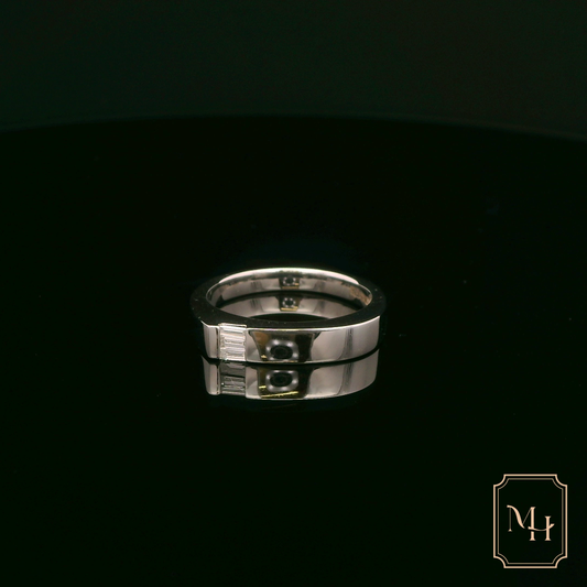 Baguette-Set Diamond Ring