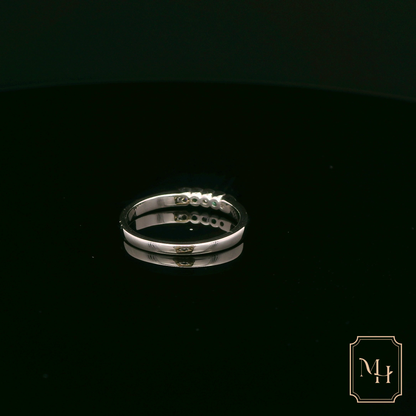 Emerald & Diamond White Gold Ring