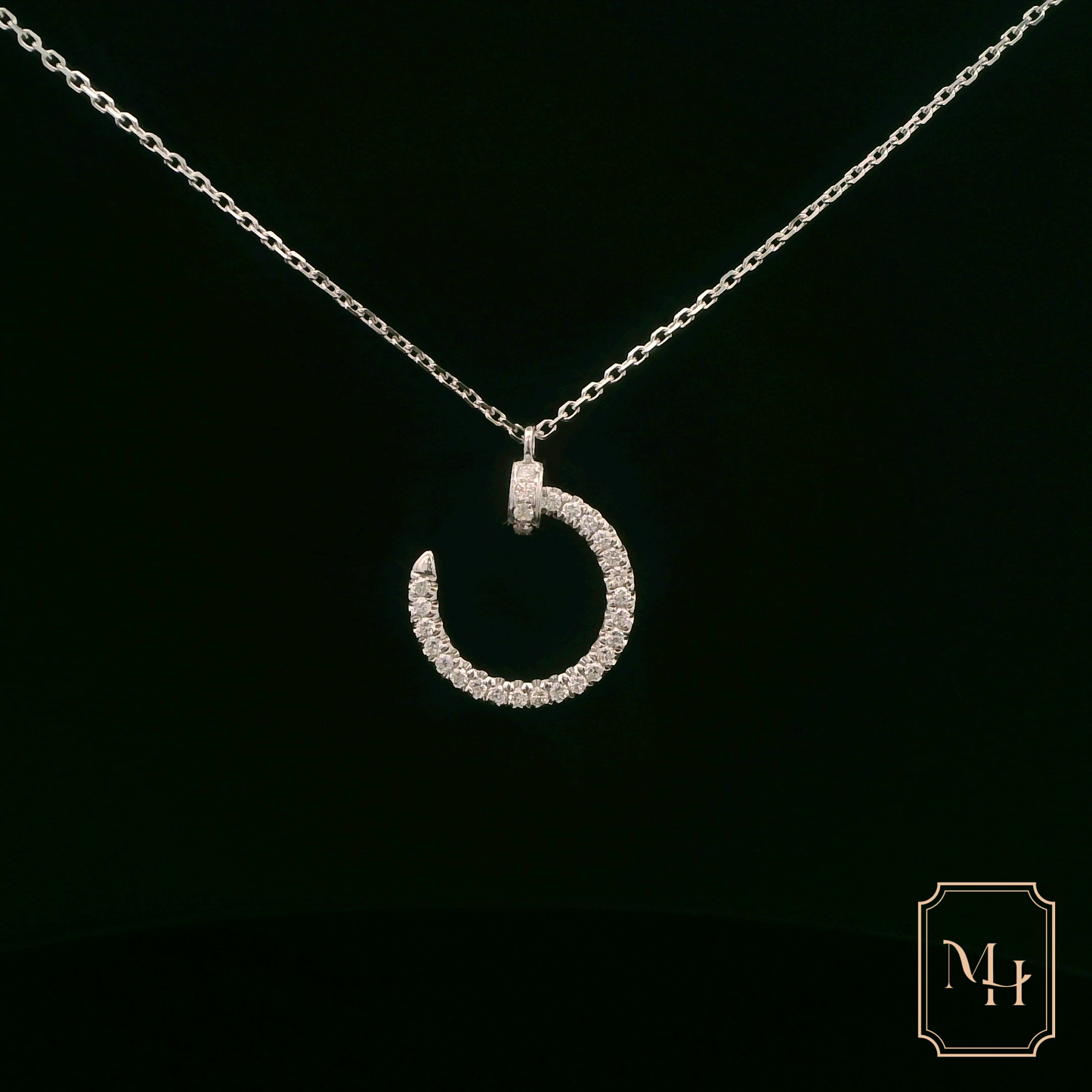 Half-Moon Diamond Necklace
