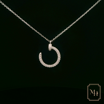 Half-Moon Diamond Necklace