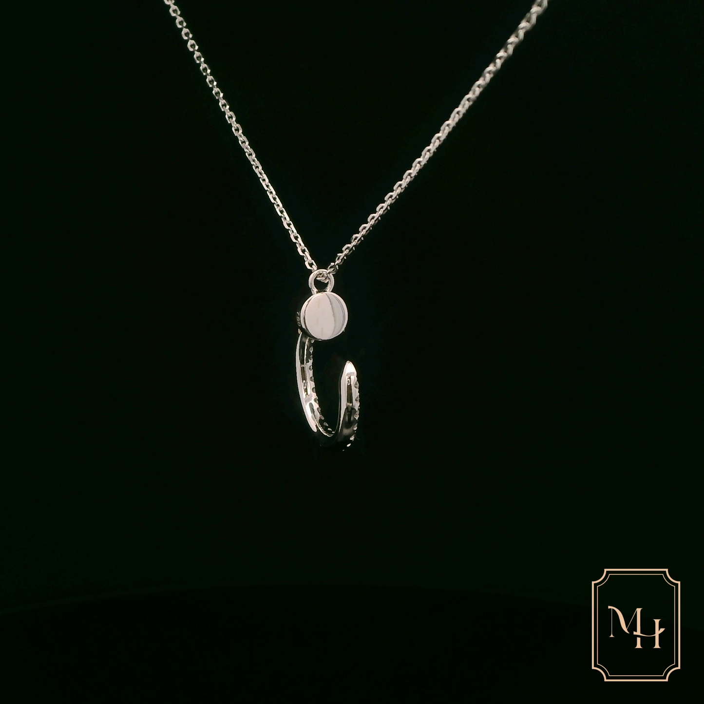 Half-Moon Diamond Necklace