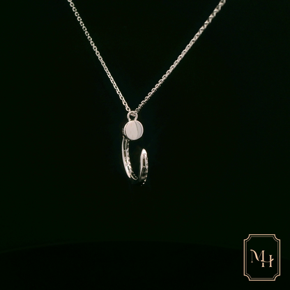Half-Moon Diamond Necklace