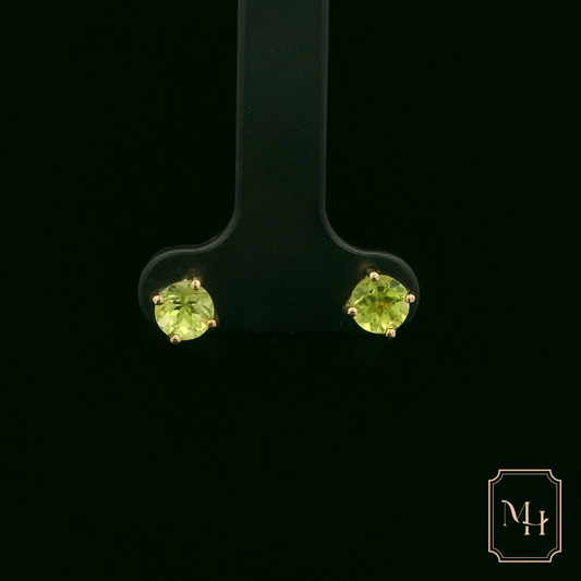Four-Claw Peridot Earrings